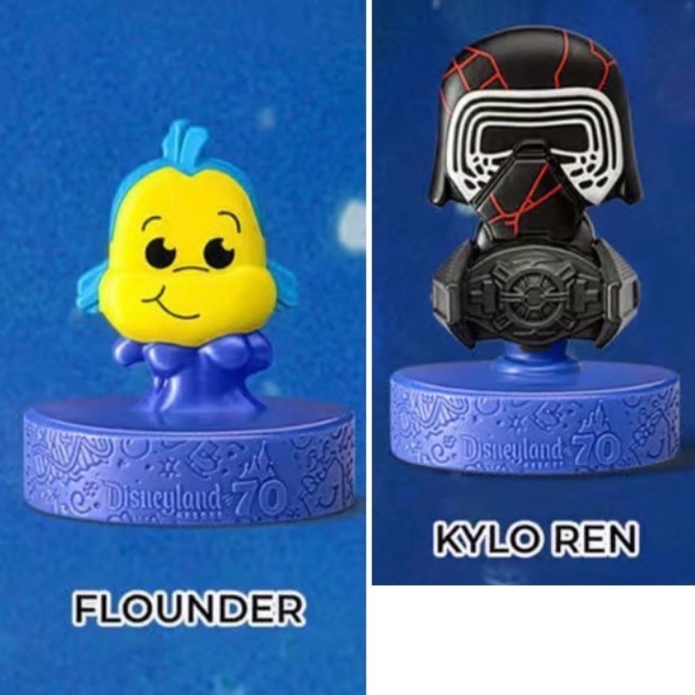 ❤️ NIP Disneyland 70 Kyle Ren & Flounder McDonalds Happy Meal Toy